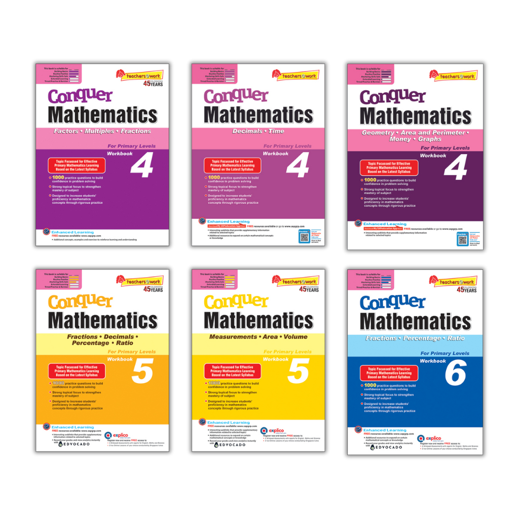 Conquer Mathematics Series For Upper Primary Levels 4-6 | Skill-based ...