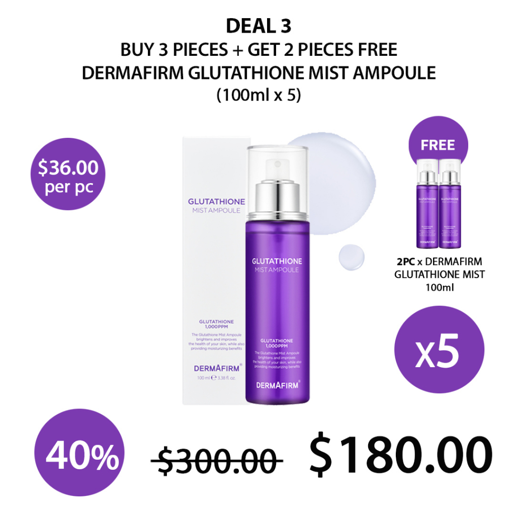 glutathione mist ampoule dermafirm DERMAFIRM) Glutathione Mist Ampoule 100ml - COCOMO