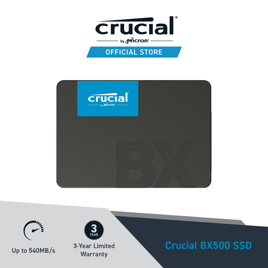 Crucial BX500 2.5 SATA SSD (2TB) CTXXXXBX500SSD1 | Shopee Singapore