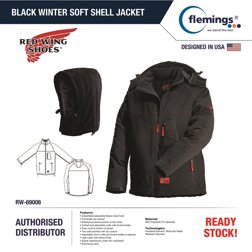Red wing 69006 MEN S SOFT SHELL JACKET INSULATED
