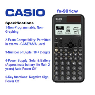 Casio ClassWiz FX-991EX Scientific Calculator - ONLINE ONLY