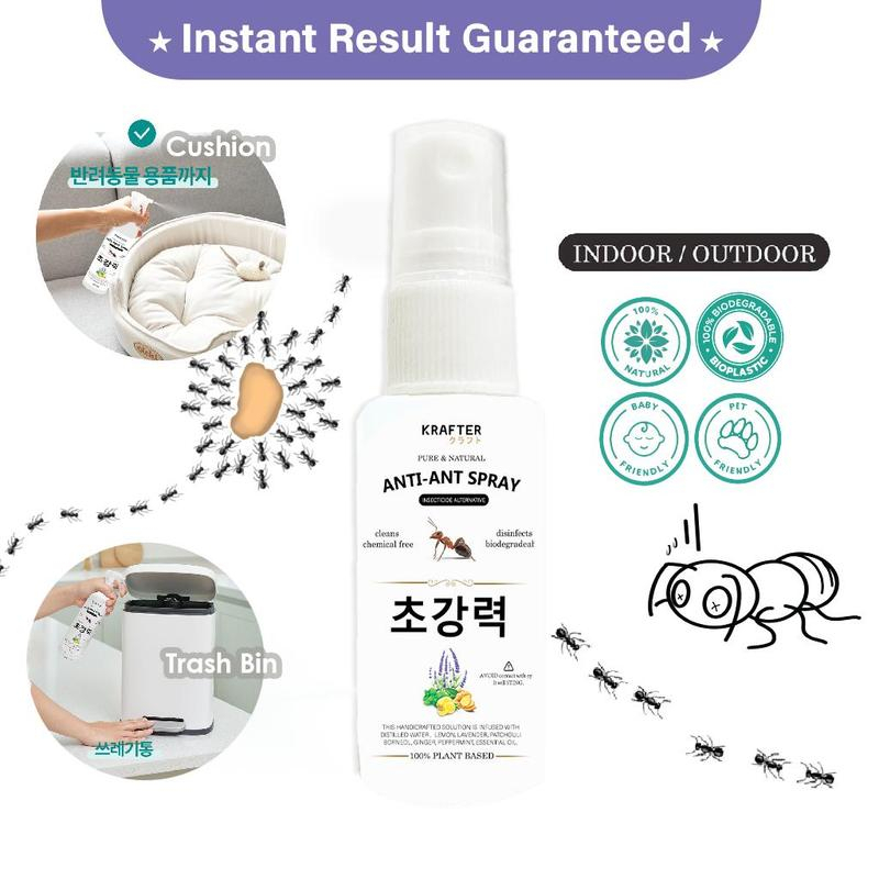 【Pocket Size】Krafter 30ml Natural AntiAnt Spray l Ants Off