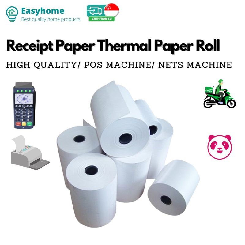 Receipt paper POS machine NETS machine thermal paper roll Food delivery