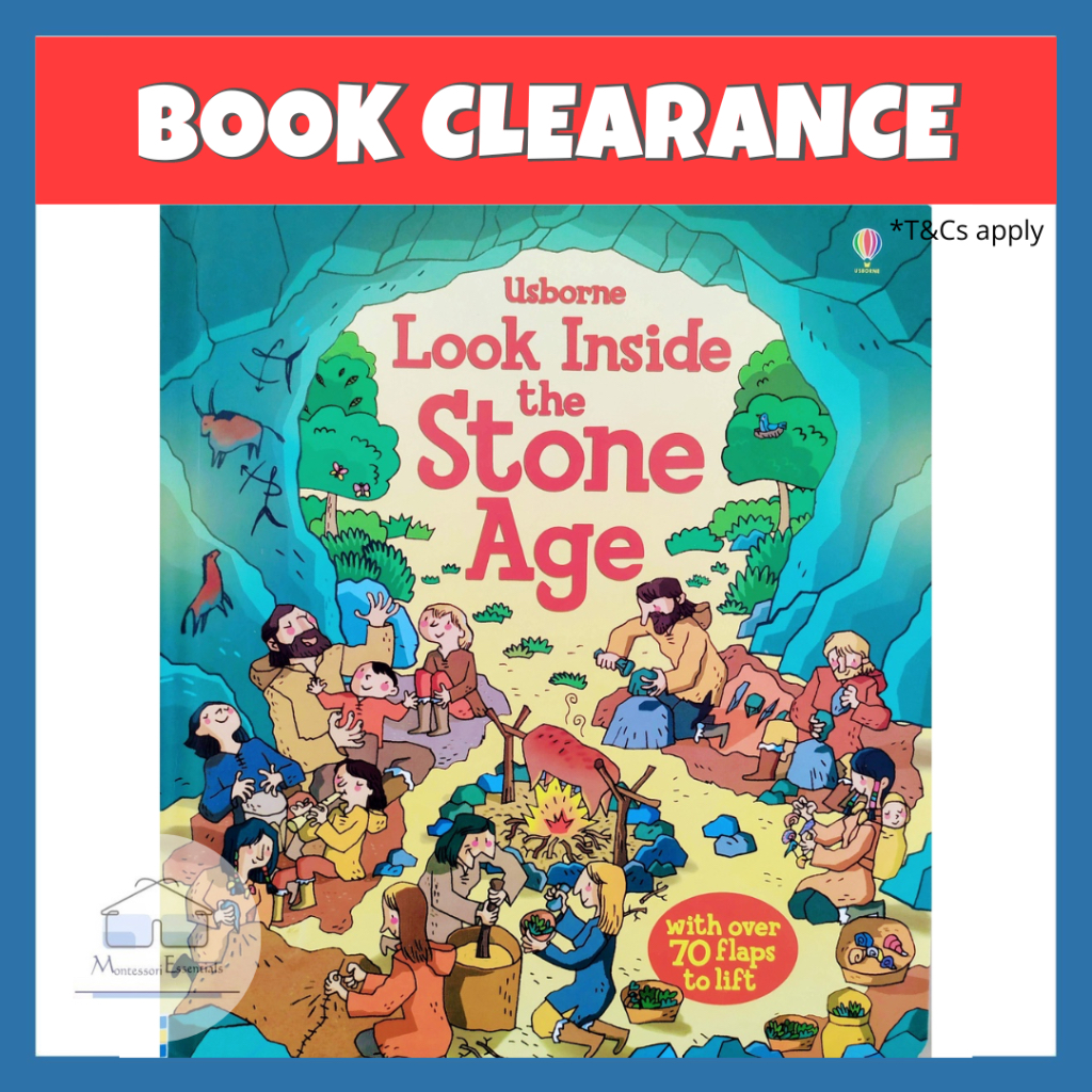 Usborne Look Inside The Stone Age [Children Educational Book] | Shopee ...