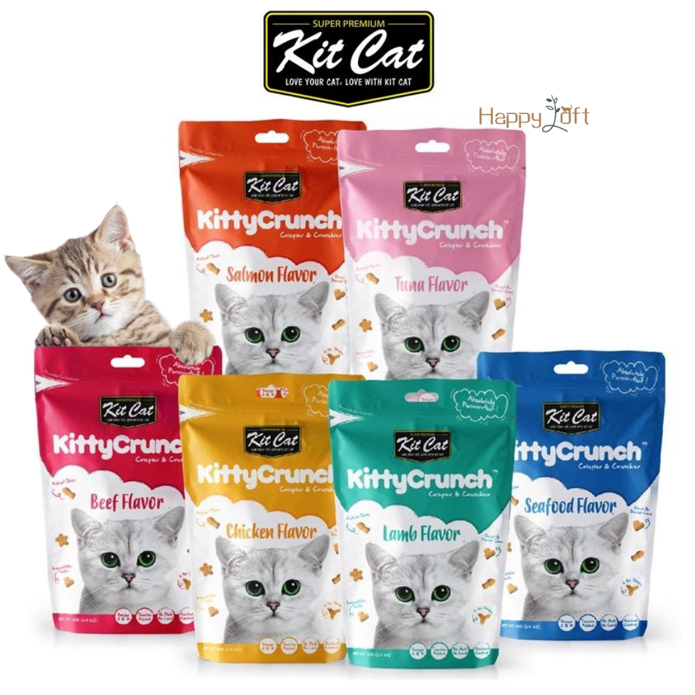 [SG SELLER]Kit Cat Kitty Crunch Kit Cat Cats Treats Crispier Cat Food ...