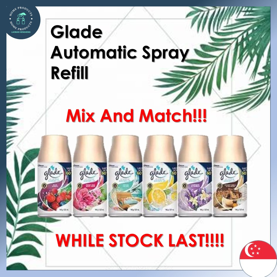 🇸🇬【SG LBHH】225ML Glade Automatic Spray Refill/Glade Refill Mix And