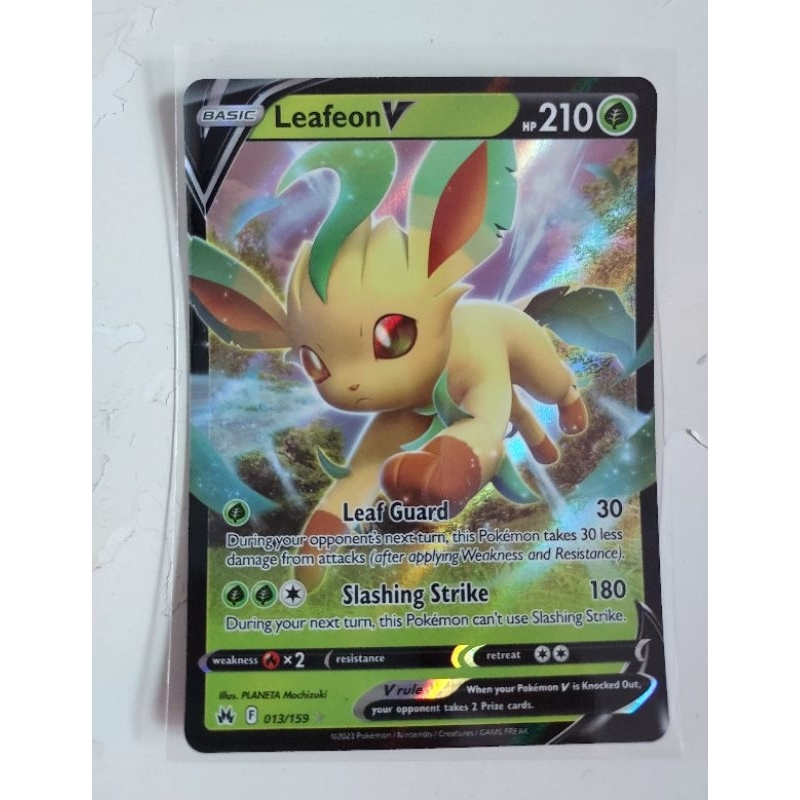 Pokemon leafeon v crown zenith card | Shopee Singapore