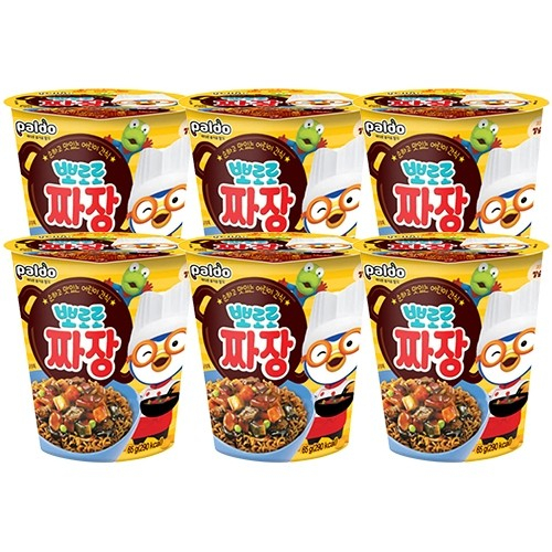 Pororo Jjajang cup ramen noodle from Korea 6pack | Shopee Singapore