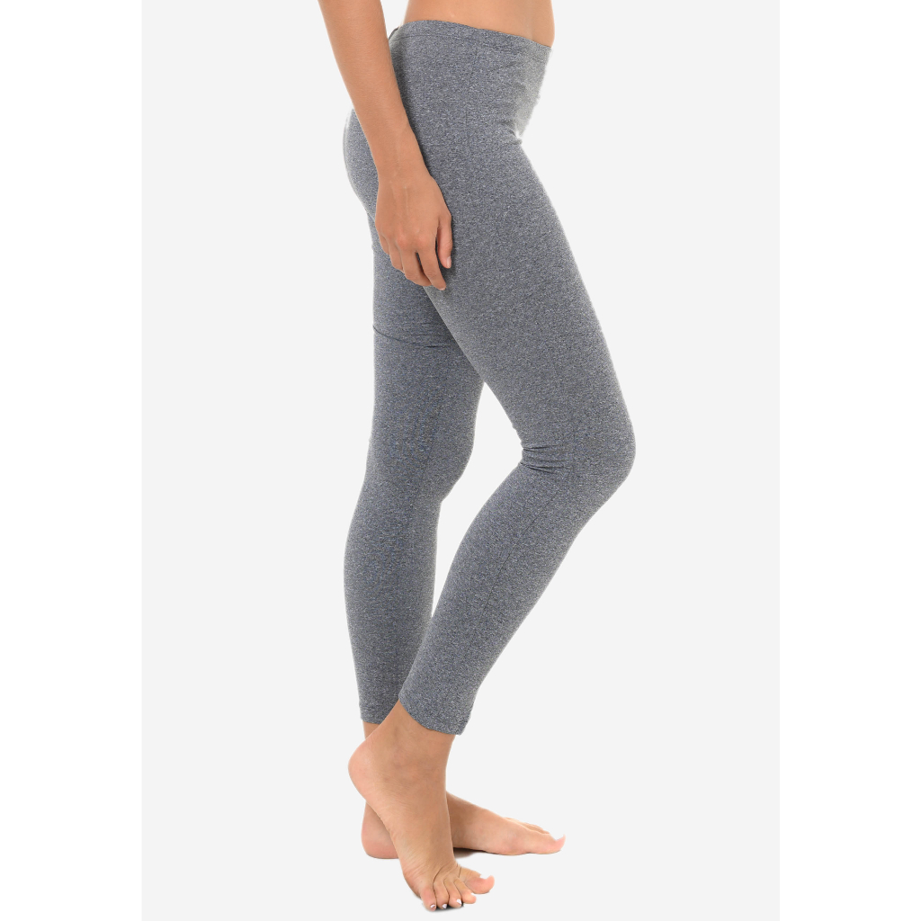 FUNFIT Cotton Basic Leggings (Grey) (Waistband) Shopee Singapore