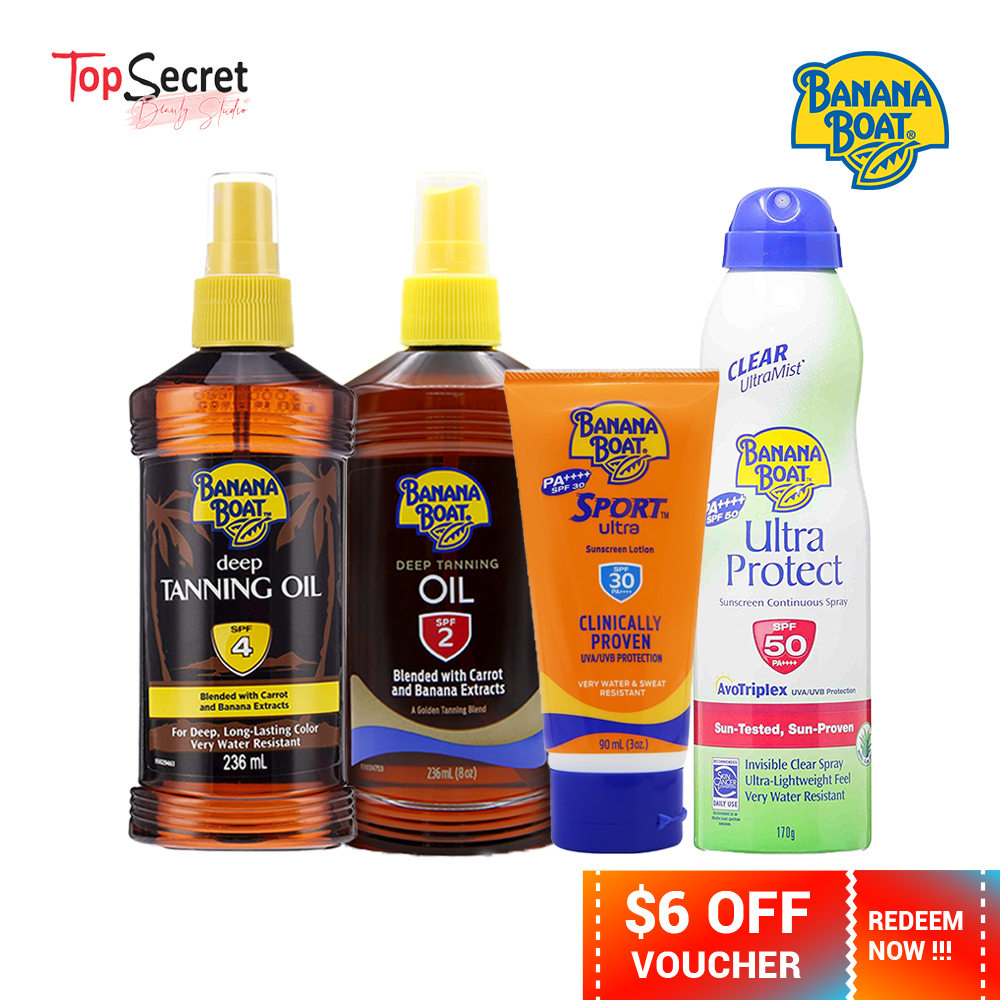Bundle Deals Banana Boat Deep Tanning Oil Spray / Sunscreen Lotion SPF30 , SPF50 / Sunscreen