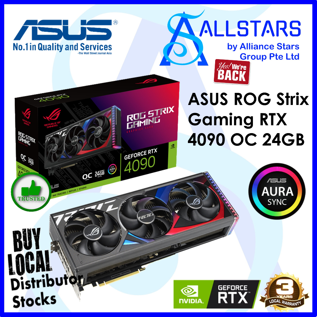 (ALLSTARS GPU PROMO) ASUS ROG Strix RTX 4090 OC 24GB Gaming Graphics