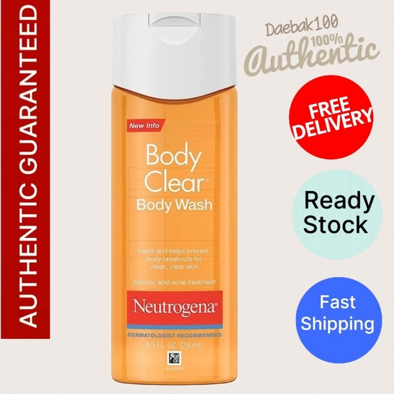 Neutrogena Body Clear Body Wash With Salicylic Acid Acne Treatment Shopee Singapore 1332