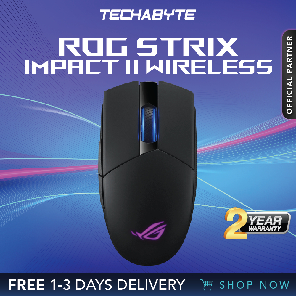 Asus ROG Strix Impact II Wireless Gaming Mouse | Shopee Singapore
