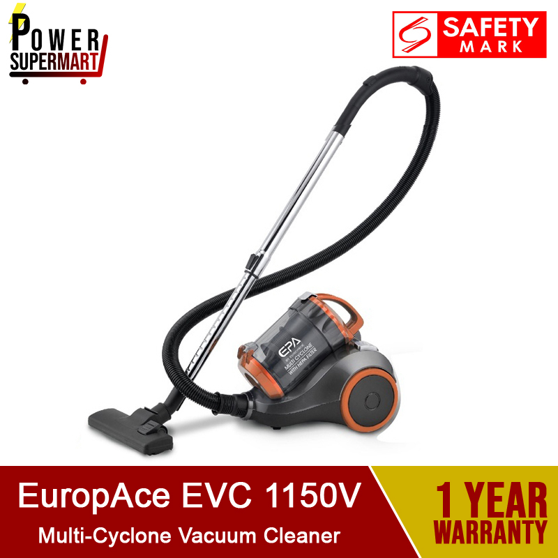 Europace EVC1150V MultiCyclone Vacuum Cleaner with HEPA Filter. Local