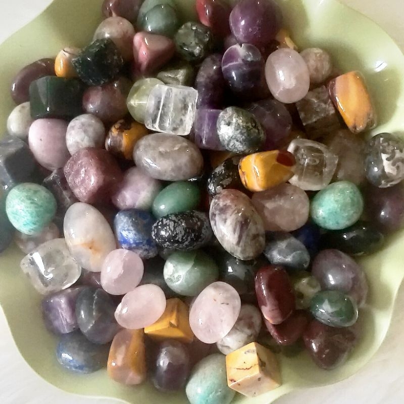 [CLEARANCE] 400g Mixed Lower Quality Crystal Tumbles / Cubes with NICKS ...