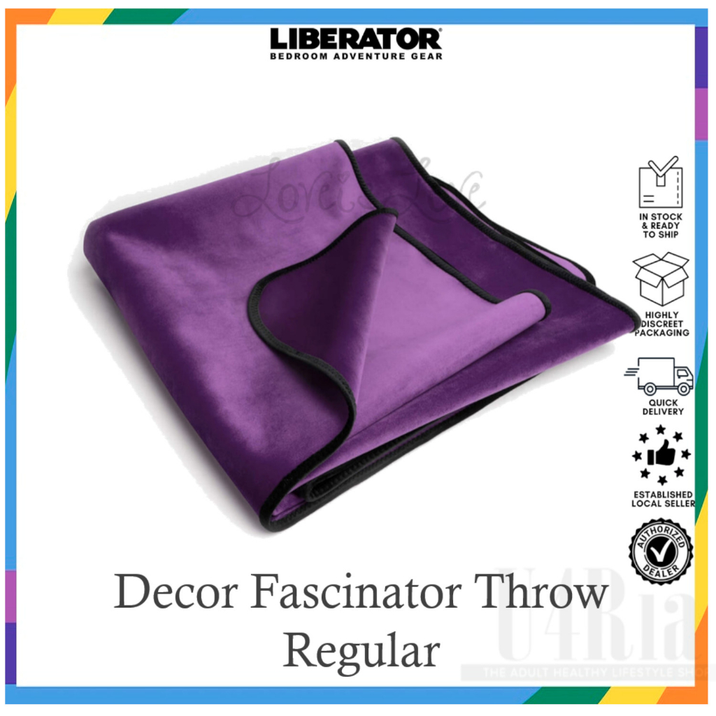 Liberator Decor Fascinator Throw Regular Size Velvish Aubergine