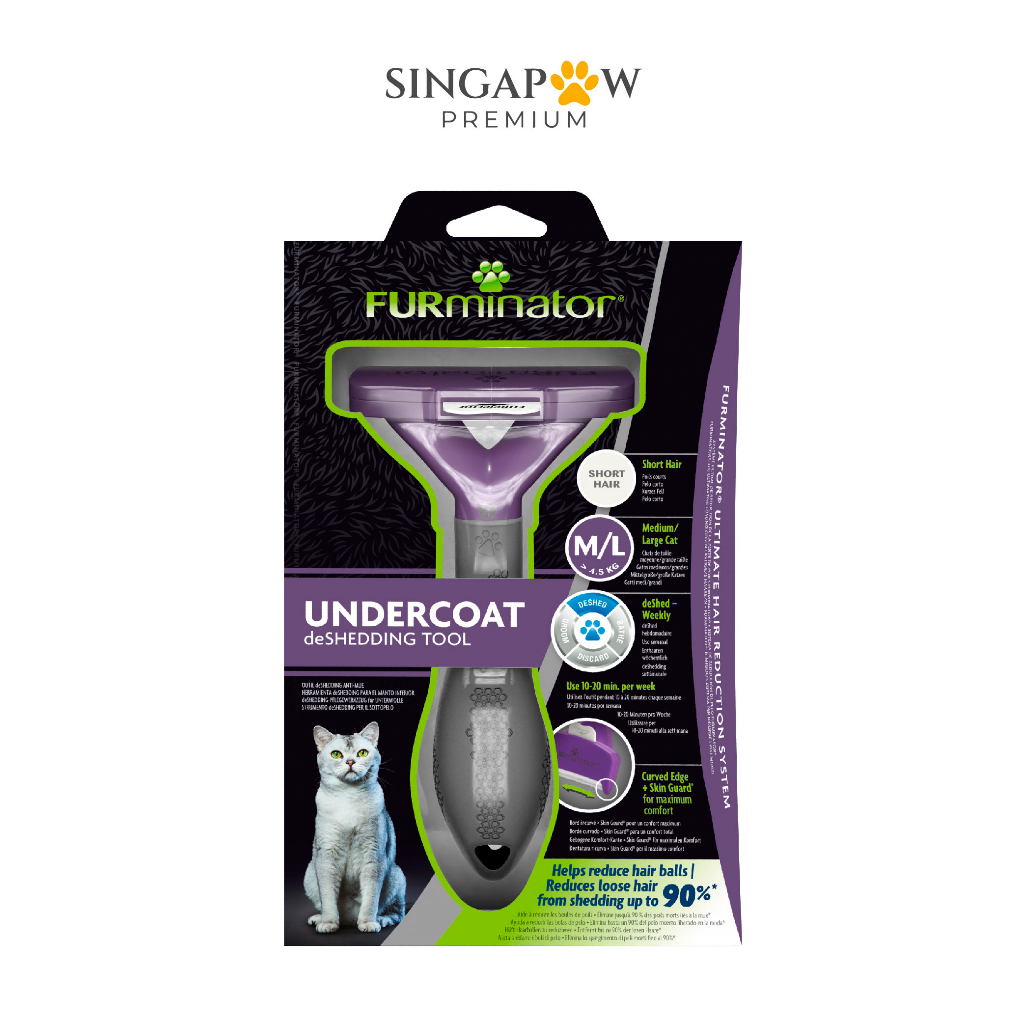 Furminator undercoat deshedding tool cat best sale