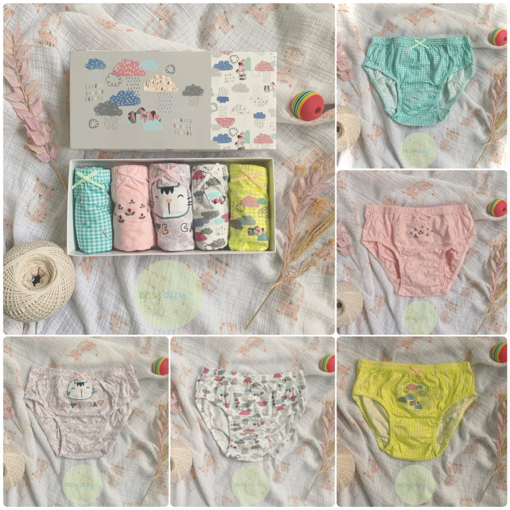(SG) Kids Underwear Panties (Girls) 5pcs/box (Girl Panties) Shopee Singapore