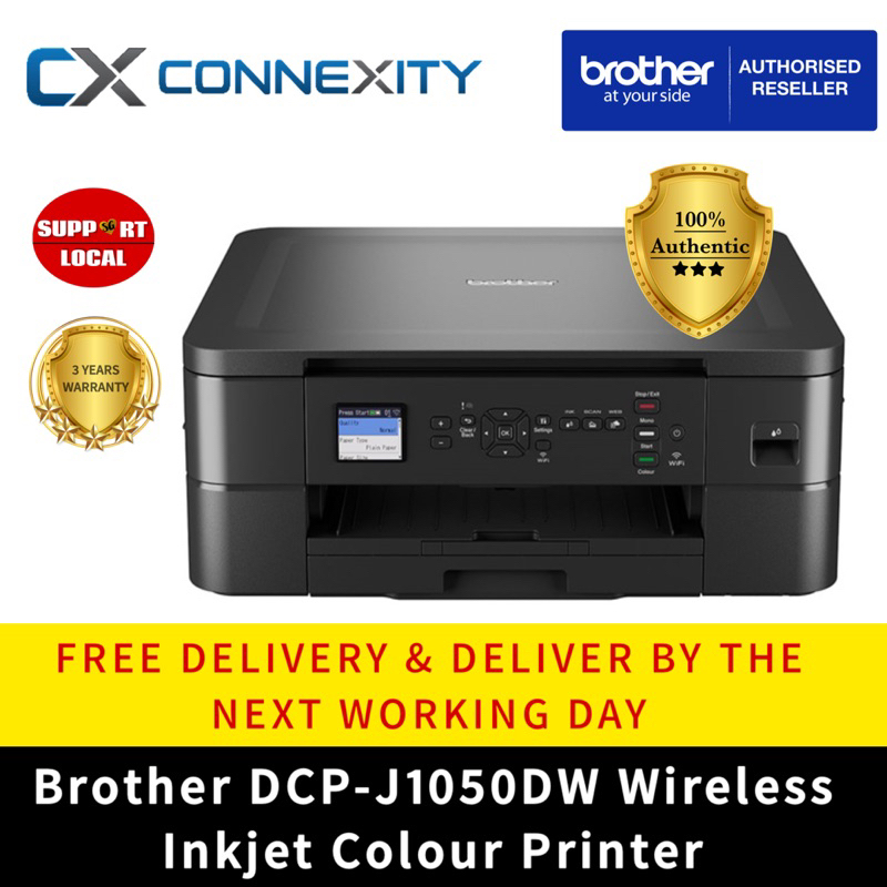 Brother DCPJ1050DW Inkjet Wireless Printer Brother Inkjet Printer Brother Ink Printer J1050