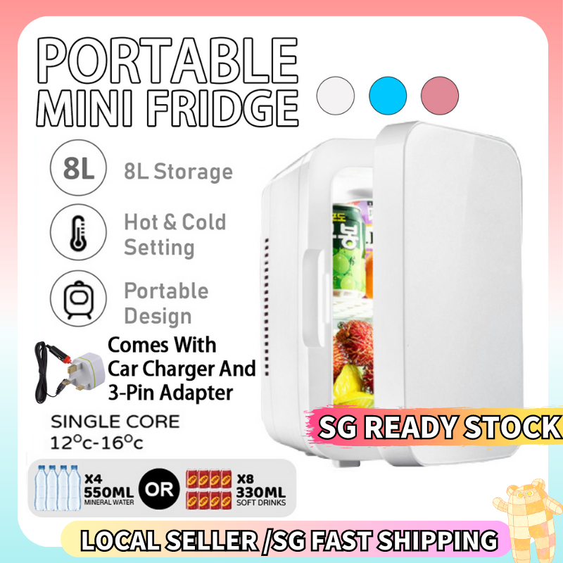 SG READY STOCK 8L Refrigerator Mini Freezer Outdoor Refrigerator Fridge