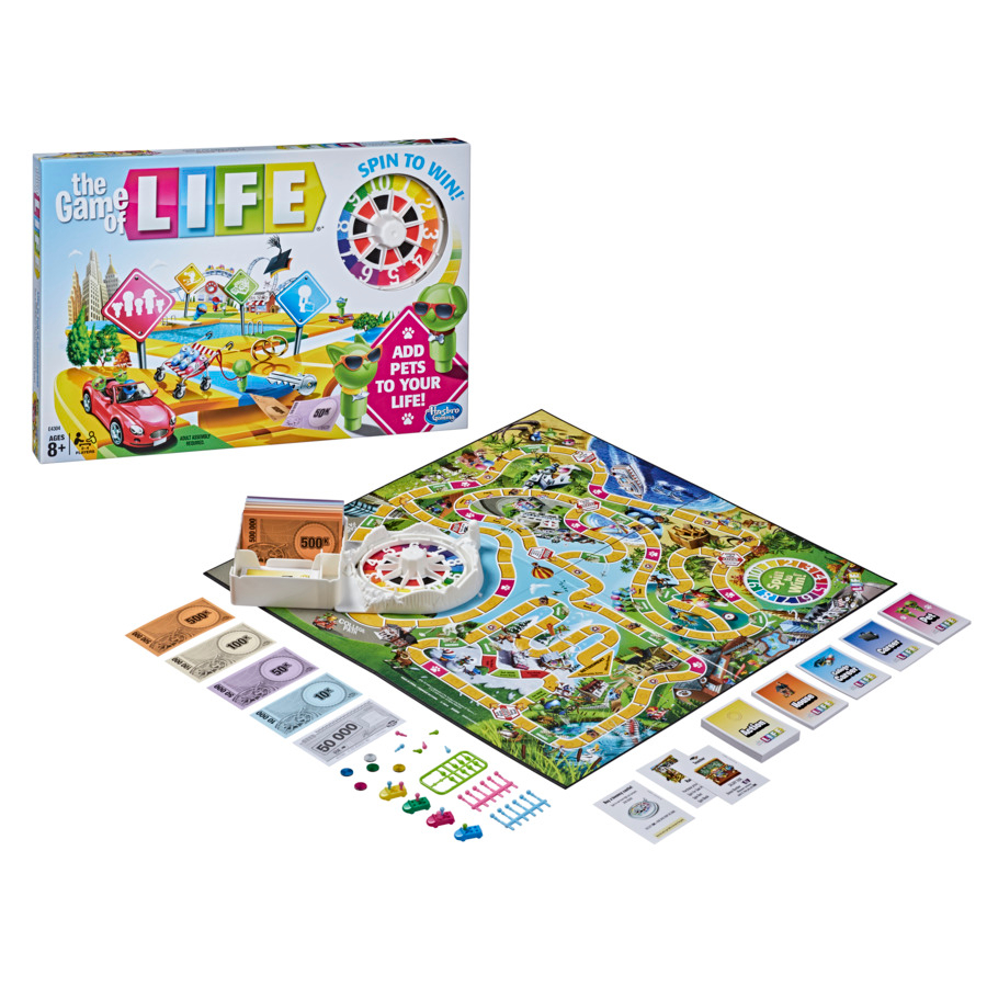 The Game of Life Game, Family Board Game for 2 to 4 Players, Indoor Game  for Kids Ages 8 and Up, Pets Edition | Shopee Singapore