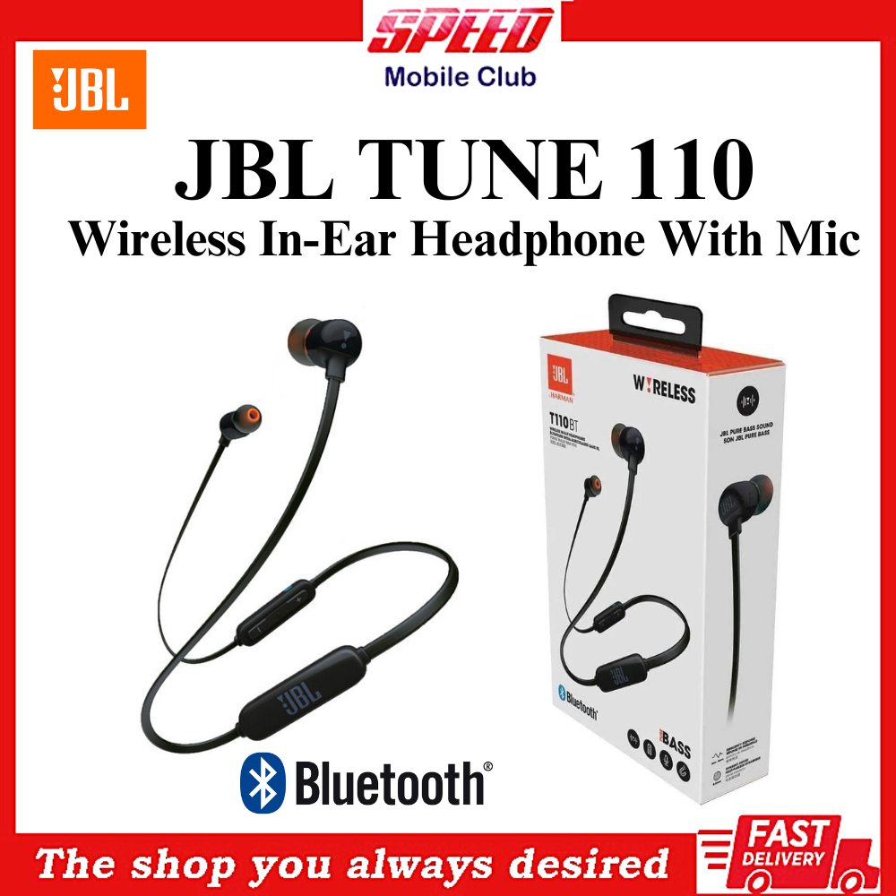 JBL Tune 110BT Wireless Bluetooth InEar Headphones Pure Bass Sound
