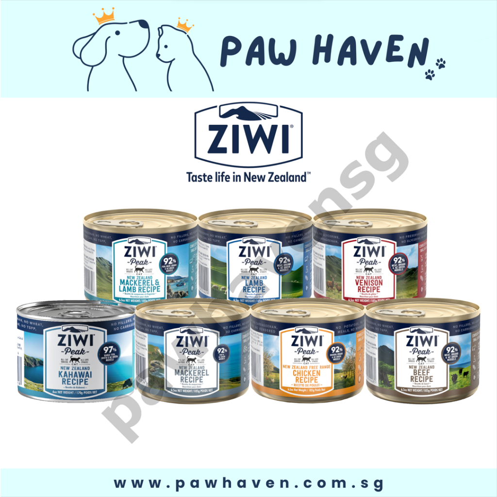 Ziwi Peak Wet Cat Food 185g Complete Diet, Meal Topper, Venison Lamb