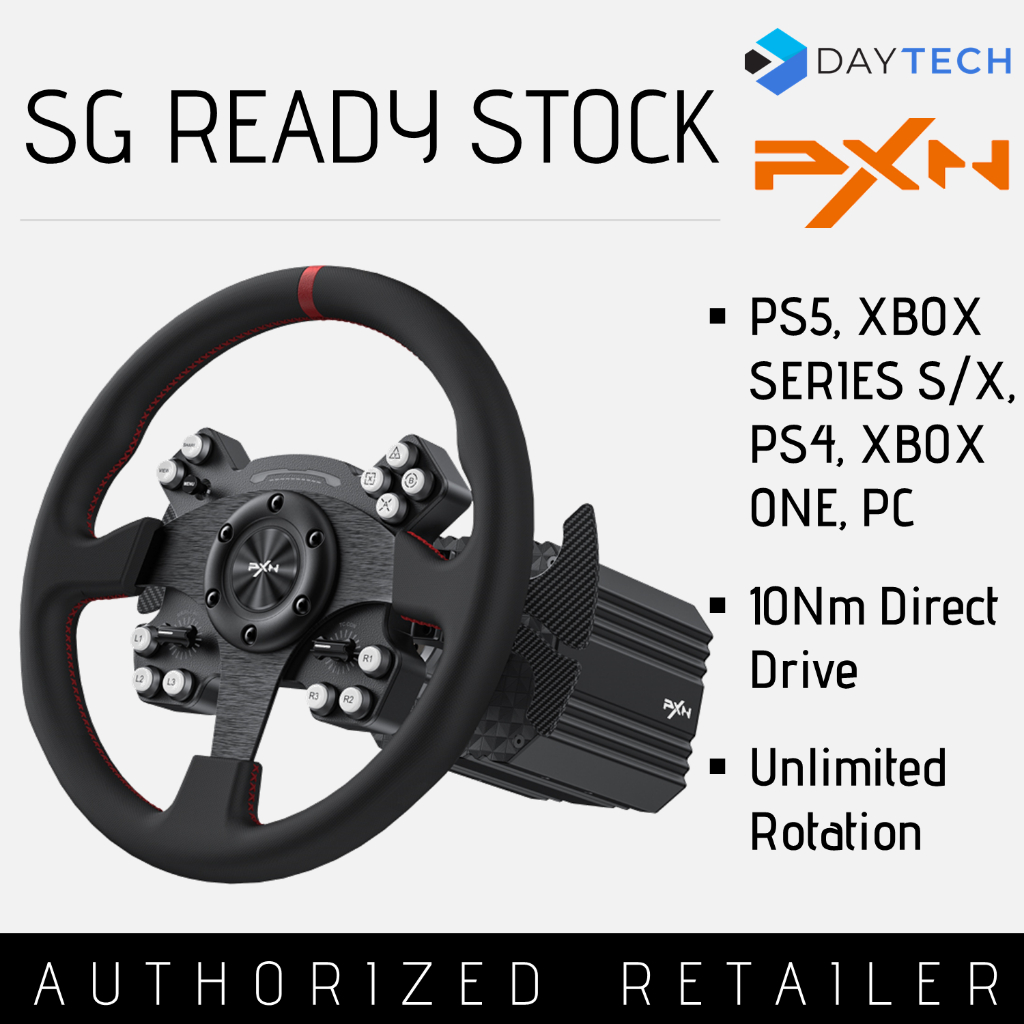 PXN V12 Direct Drive Force Feedback USB Steering Wheel PC XBOX ONE PS4 ...