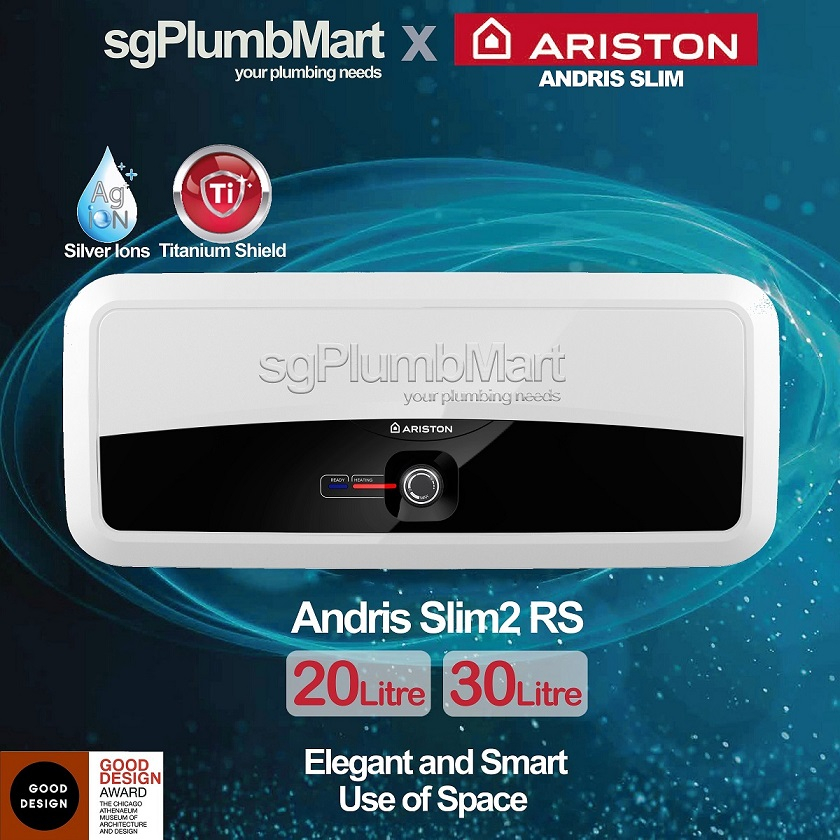 Ariston x sgPlumbMart SL20/30 Storage Water Heater Andris Slim2 RS 20