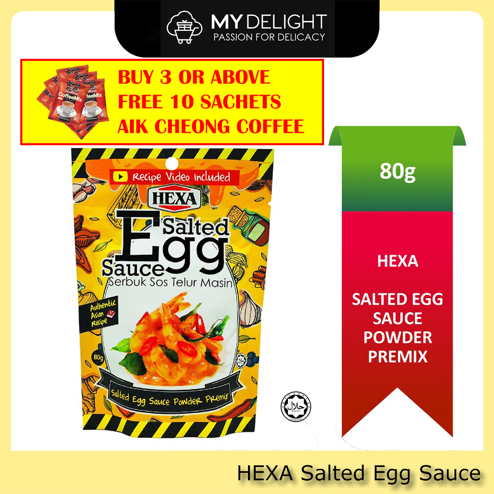 80g Hexa Salted Egg Sauce Powder Premix Bestari Golden Salted Egg Knorr