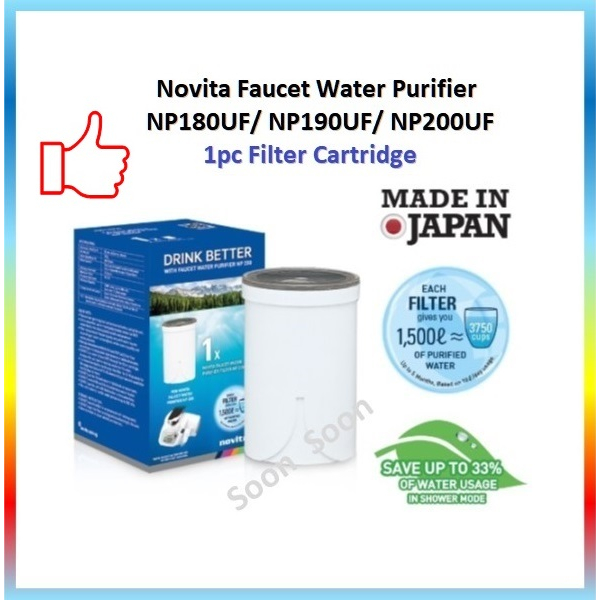 Novita Faucet Water Purifier Filter For NP 180UF/200UF Shopee Singapore