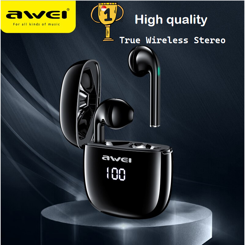 Awei TWS T28P True Wireless Stereo Bluetooth Earphones Earbuds with ...