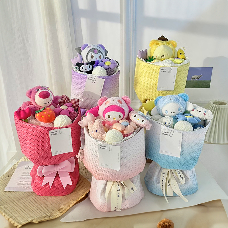 [SG Stock] Cute and Funny Sanrio Melody Kuromi Extra Big Doll Bouquet