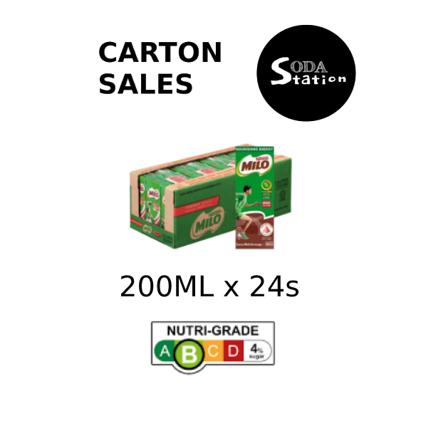 Milo 200ml Packet Drinks Carton Sales (24 packets per carton) NO ...