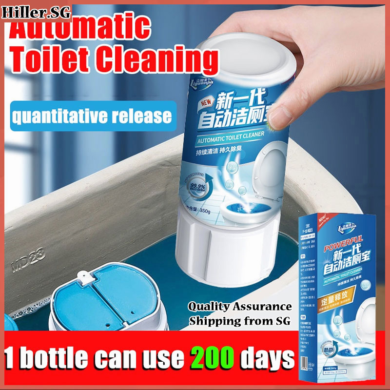 🔥SG Stock🔥Automatic Toilet Bowl Cleaner, Blue Liquid Detergent Stain