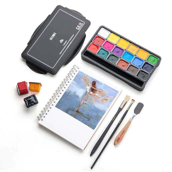 [Local] HIMI Acrylic Paint Set 18x30ml Colours Shopee Singapore