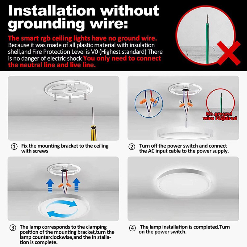 Led Ceiling Light Wiring Diagram | Shelly Lighting