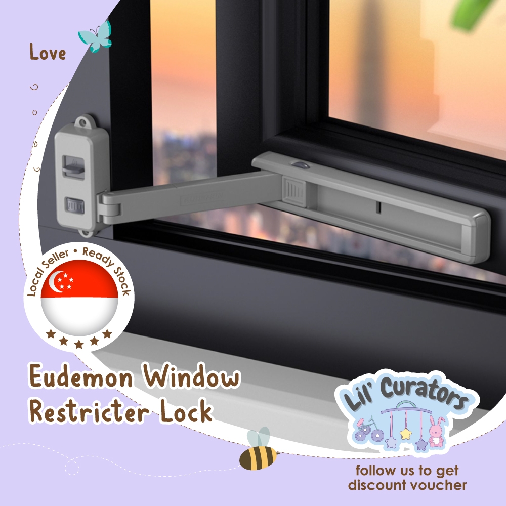 (Lil' Curators) Eudemon No Drilling Window Restricter Lock For Child ...