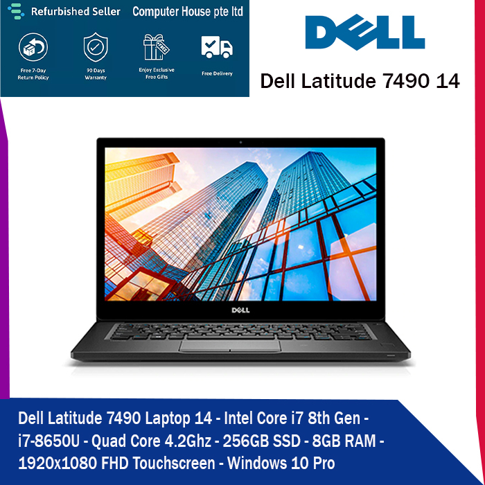 Dell Latitude 7490 Laptop 14 - Intel Core i7 8th Gen - i7-8650U