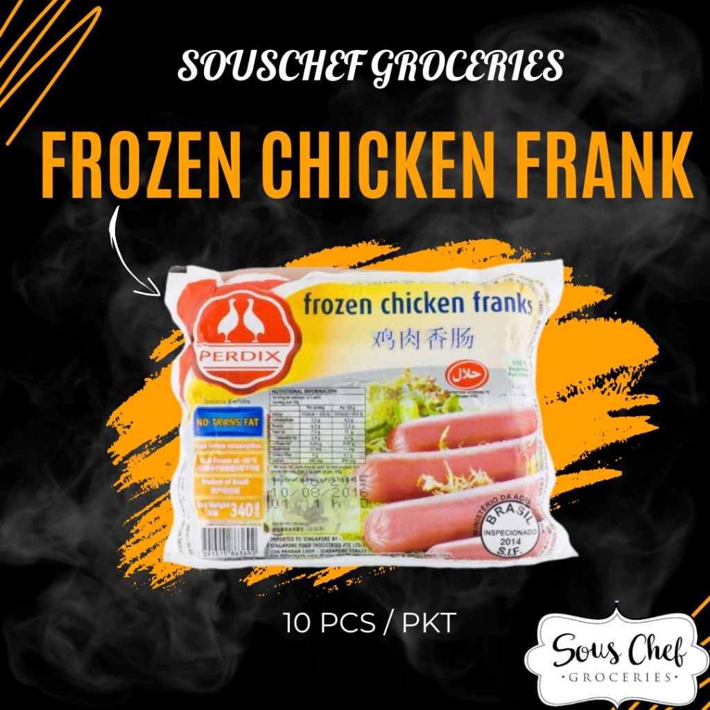 FROZEN CHICKEN FRANK 340G/PKT HALAL / CHICKEN SAUSAGE /HOTDOG Shopee