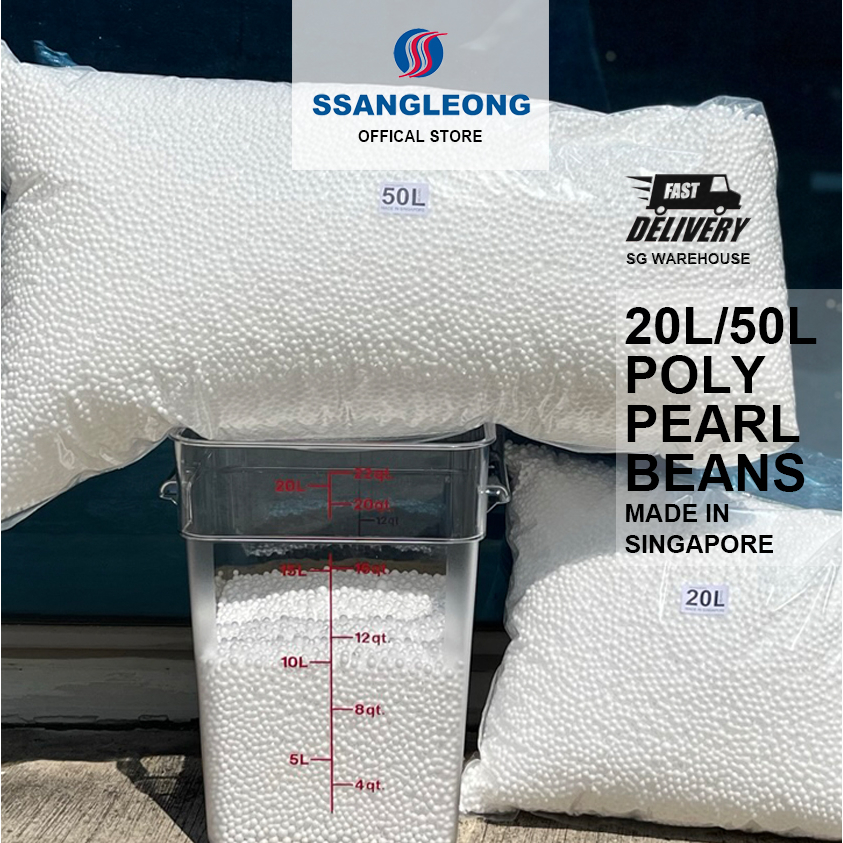 SG STOCK 20 Litres 300 Litres High Quality Bean Bag Pearls EPS Foam Refill beads Pillow Filler. Shopee Singapore