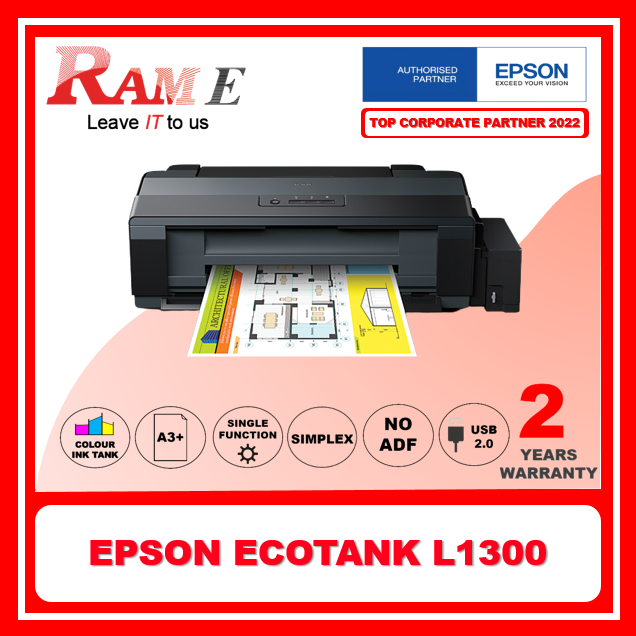 Epson L1300 A3 Ink Tank Printer Shopee Singapore 4436