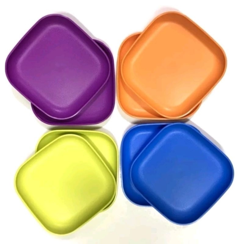 ️Tupperware snacks Plates (2) mini / Medium (4) | Shopee Singapore