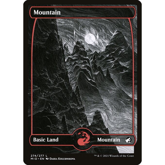 MID INNISTRAD: MIDNIGHT HUNT FULL ART ETERNAL NIGHT BASIC LANDS - Foil and  Regular MTG Magic: the Gathering Basic Land | Shopee Singapore