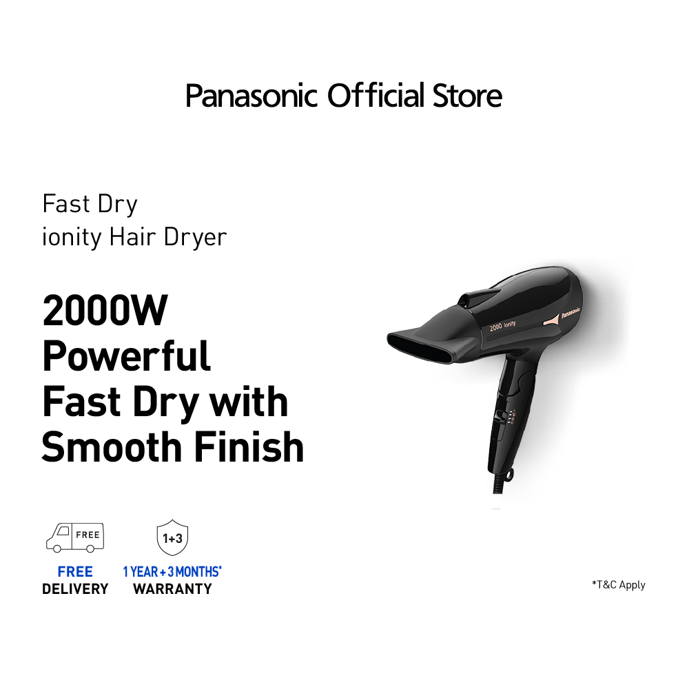 Panasonic 2000W Ionity Hair Dryer EH-NE66-K605 | Shopee Singapore
