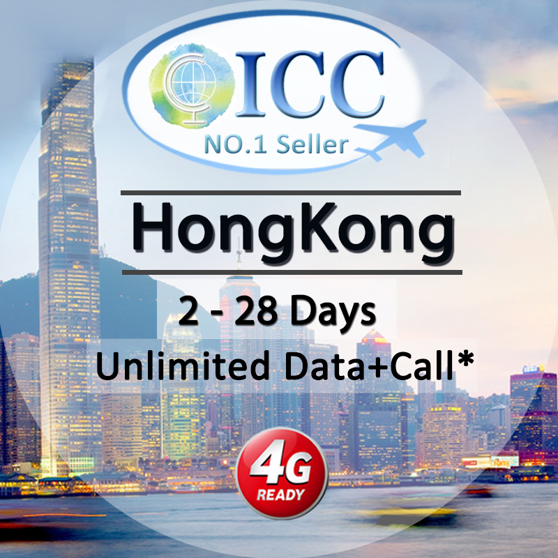 ICC_Hong Kong 228 Days SIM Unlimited Data SIM Card/HK SIM Card