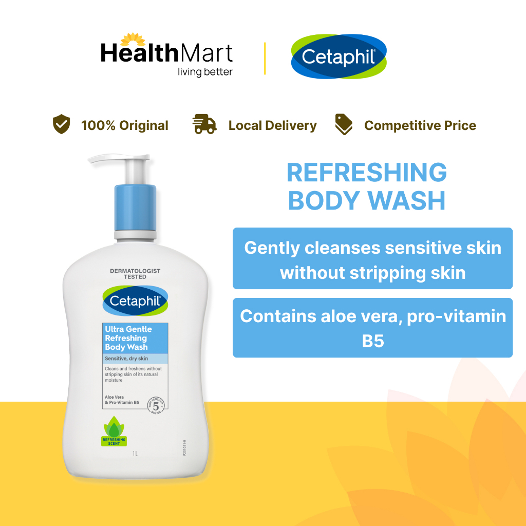 [SG] Cetaphil Ultra Gentle Refreshing Body Wash (For dry to normal