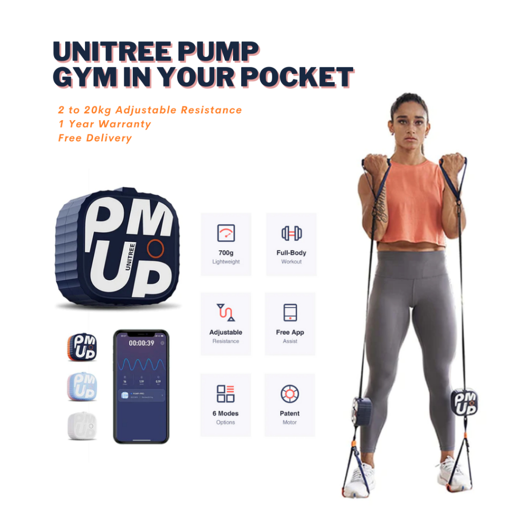 [SG] (Abyss Blue) Unitree PUMP The Smallest Smart Home Gym, Motor