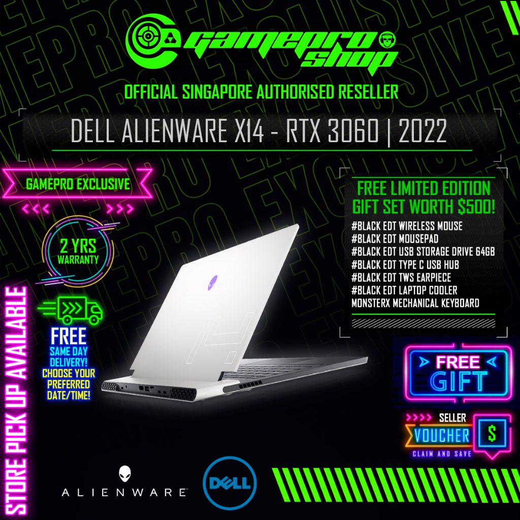 DELL Alienware X14 Gaming Laptop- i7-12700H / RTX 3060 / 14 FHD 144hz G-Sync / W11 / 2Y