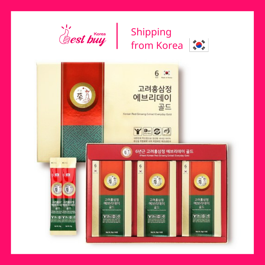 6-year-old Korean Red Ginseng Extract Everyday Gold 30p | Shopee Singapore